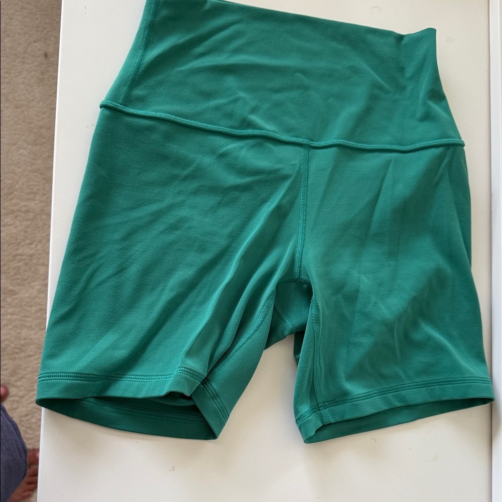 Green Women's Biker Shorts